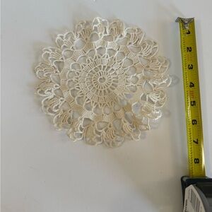 Elegant Cream Crochet Doily